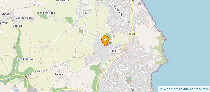 localisation de l'entreprise MONSIEUR JULIAN THIERRY  BINIC-ETABLES-SUR-MER