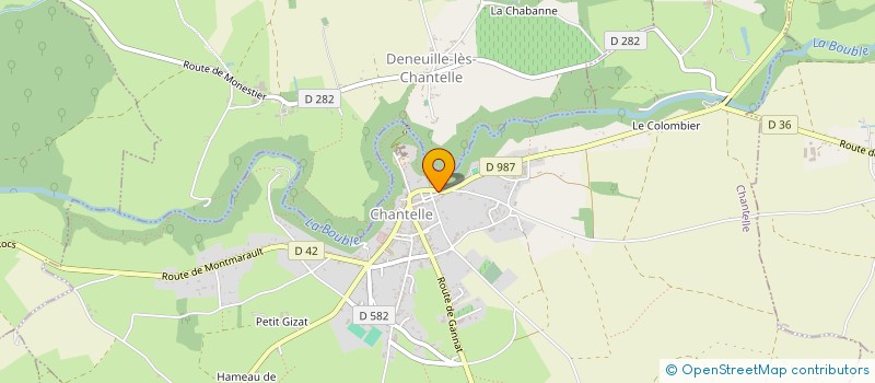 localisation de l'entreprise MONSIEUR JULIAN THOMAS à CHANTELLE