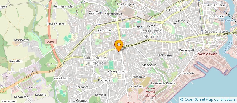localisation de l'entreprise MONSIEUR JULIAN VILPOUX à BREST