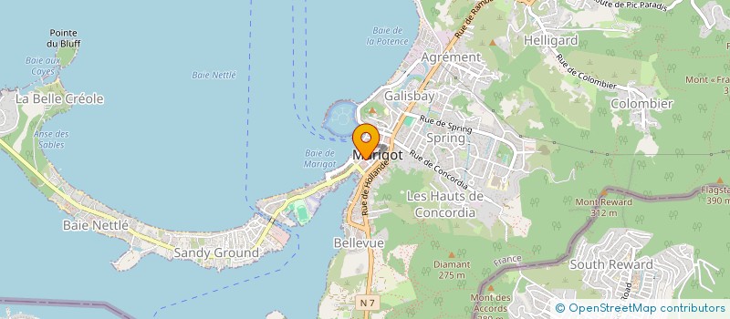 localisation de l'entreprise MONSIEUR JULIAN YOUNG  SAINT MARTIN