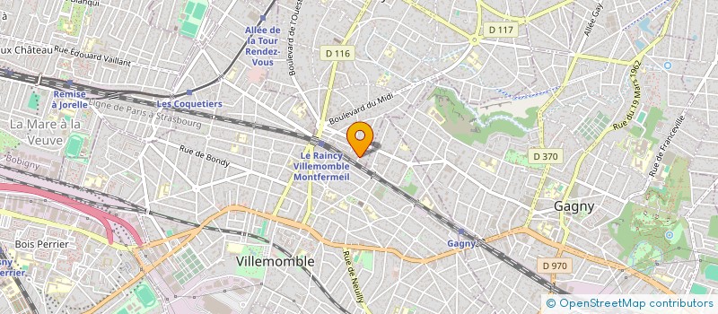 localisation de l'entreprise MONSIEUR JULIANO FELICI à LE RAINCY