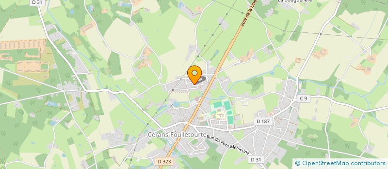 localisation de l'entreprise MONSIEUR JULIANO OUVRARD  CERANS-FOULLETOURTE