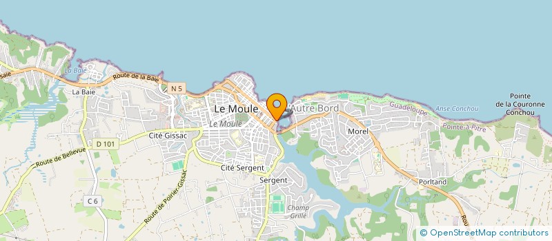 localisation de l'entreprise MONSIEUR JULIE ROUHANA à LE MOULE