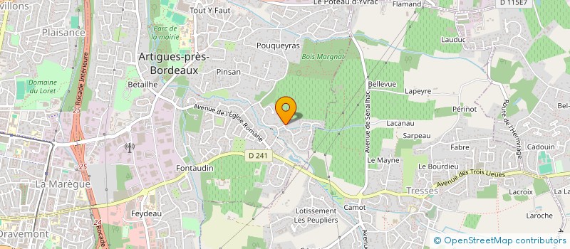 localisation de l'entreprise MONSIEUR JULIEN ABADIE  ARTIGUES-PRES-BORDEAUX