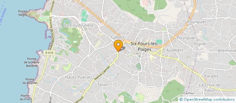 localisation de l'entreprise MONSIEUR JULIEN ABELLO à SIX-FOURS-LES-PLAGES