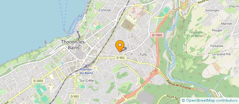 localisation de l'entreprise MONSIEUR JULIEN ACHARD à THONON-LES-BAINS