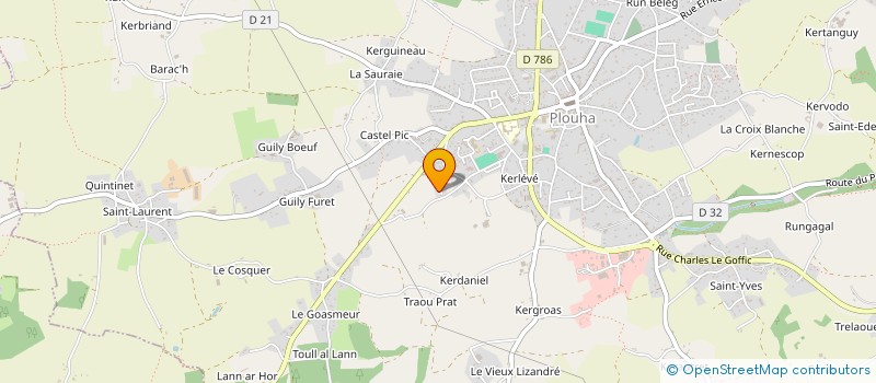 localisation de l'entreprise MONSIEUR JULIEN AGNONA à PLOUHA