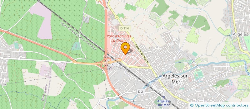 localisation de l'entreprise MONSIEUR JULIEN AGUADE à ARGELES-SUR-MER