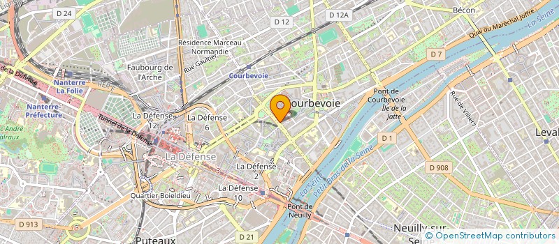 localisation de l'entreprise MONSIEUR JULIEN AHOUANSOU à COURBEVOIE