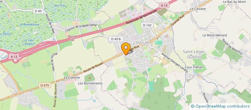 localisation de l'entreprise MONSIEUR JULIEN ALANIECE  DOZULE