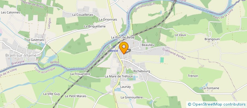 localisation de l'entreprise MONSIEUR JULIEN ALBERT à GUEMENE-PENFAO