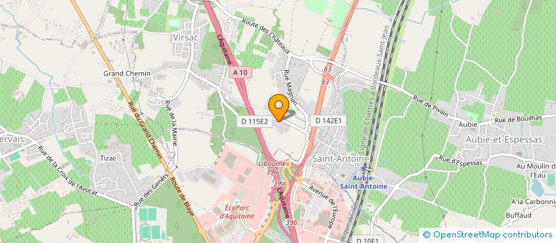 localisation de l'entreprise MONSIEUR JULIEN ALEXANDRE METTE  VIRSAC