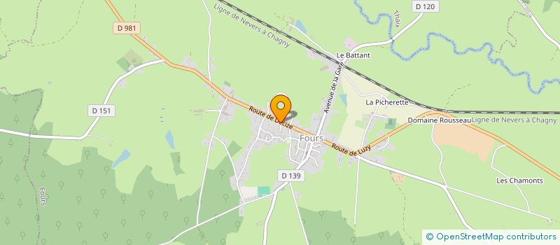 localisation de l'entreprise MONSIEUR JULIEN ALLOIN  FOURS