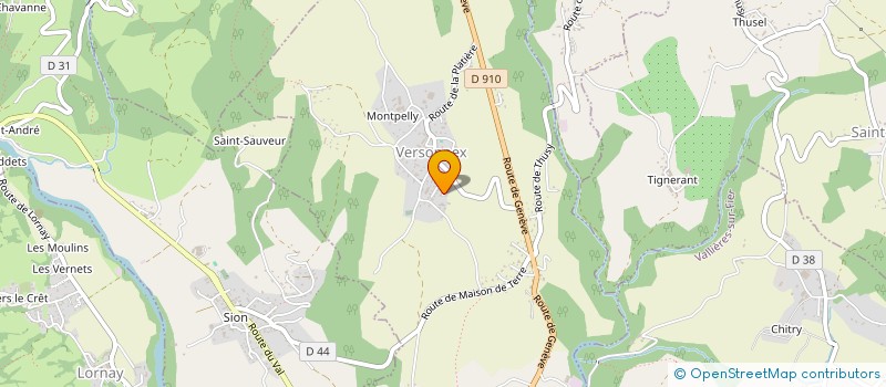 localisation de l'entreprise MONSIEUR JULIEN ALMARAZ  VERSONNEX