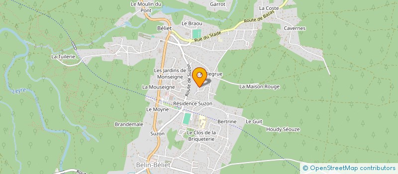 localisation de l'entreprise MONSIEUR JULIEN ANCAERT  BELIN-BELIET