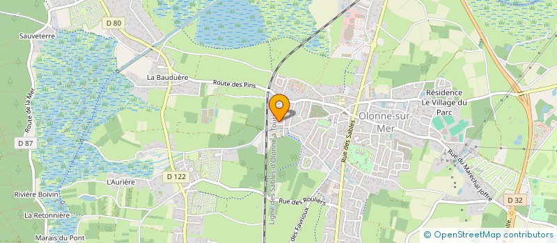 localisation de l'entreprise MONSIEUR JULIEN ANDRE  LES SABLES D'OLONNE