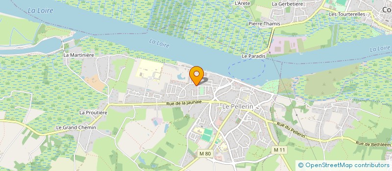 localisation de l'entreprise MONSIEUR JULIEN ANDRE  LE PELLERIN