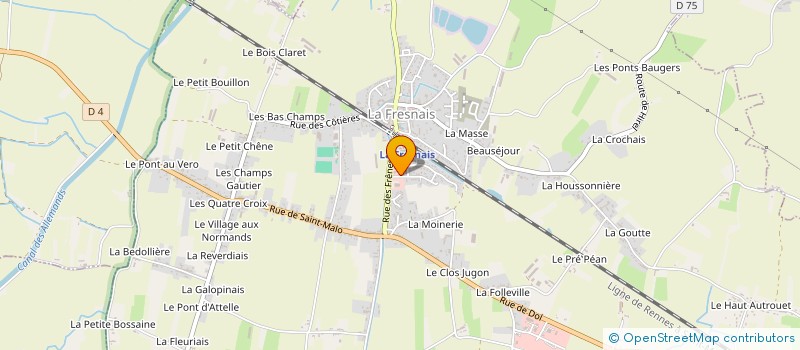 localisation de l'entreprise MONSIEUR JULIEN ANDRE  LA FRESNAIS