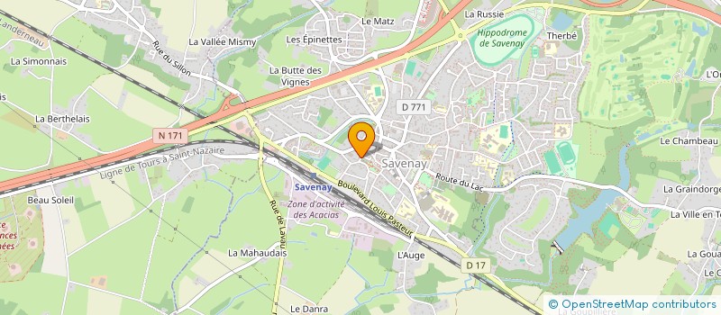 localisation de l'entreprise MONSIEUR JULIEN ANQUETIL  SAVENAY