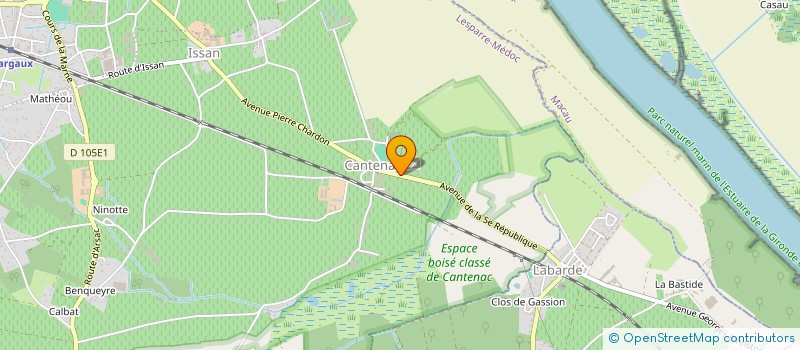 localisation de l'entreprise MONSIEUR JULIEN ANTONIOLI  MARGAUX-CANTENAC