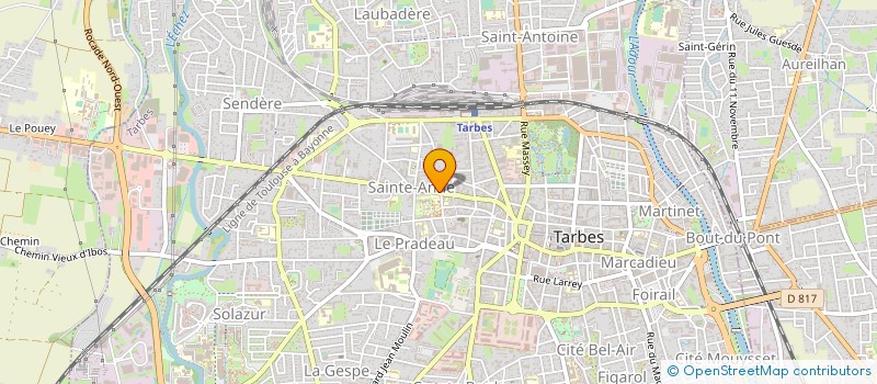 localisation de l'entreprise MONSIEUR JULIEN ARBES  TARBES