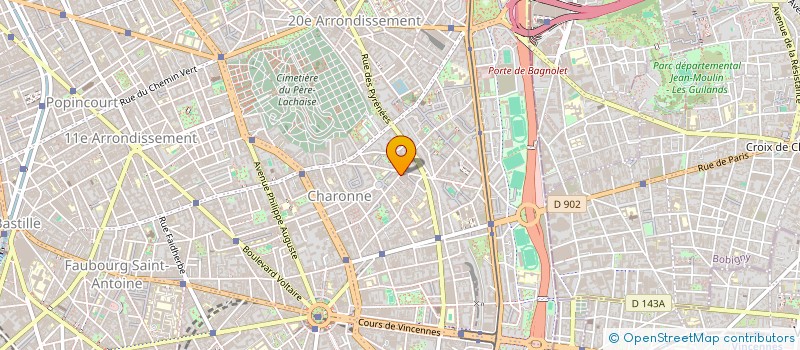 localisation de l'entreprise MONSIEUR JULIEN ARCHIERI  PARIS