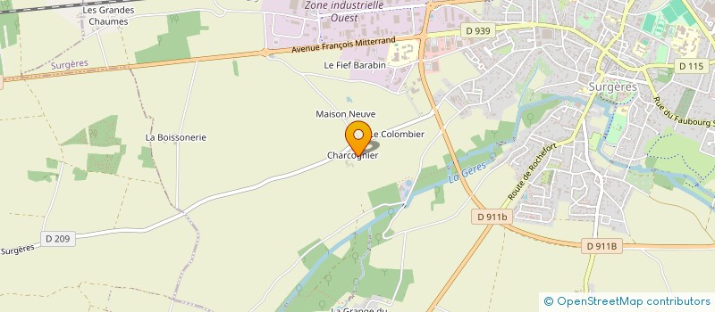 localisation de l'entreprise MONSIEUR JULIEN ARGAILLOT à SURGERES