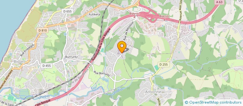 localisation de l'entreprise MONSIEUR JULIEN ARIZTIA à BIDART