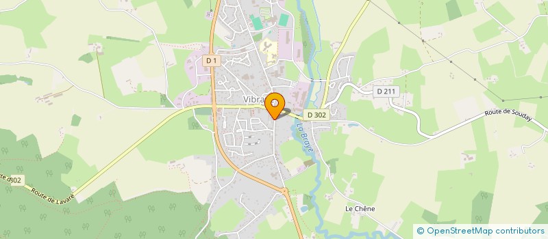 localisation de l'entreprise MONSIEUR JULIEN ARNATHAU à VIBRAYE