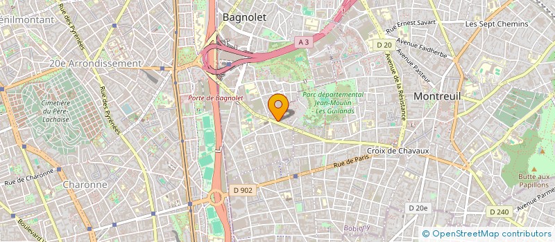 localisation de l'entreprise MONSIEUR JULIEN ARNAUD à BAGNOLET