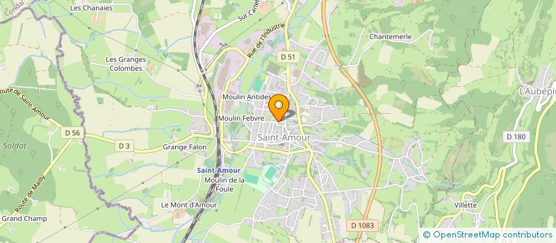 localisation de l'entreprise MONSIEUR JULIEN ARNOLD  SAINT-AMOUR