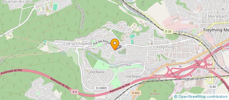 localisation de l'entreprise MONSIEUR JULIEN ARNOUX  FREYMING-MERLEBACH