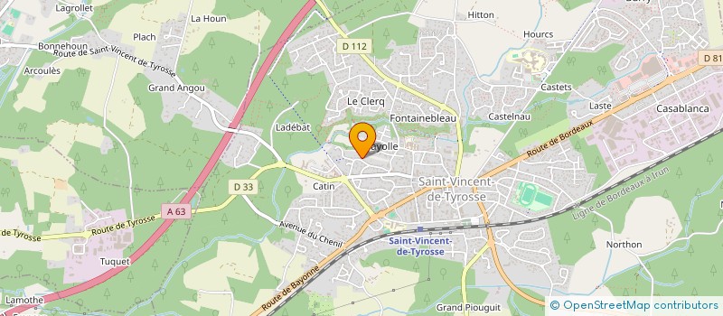 localisation de l'entreprise MONSIEUR JULIEN ARPENTINIER à SAINT-VINCENT-DE-TYROSSE