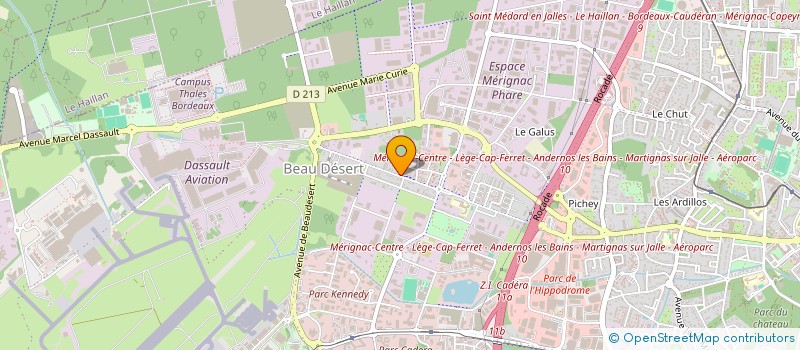 localisation de l'entreprise MONSIEUR JULIEN AUBERTOT  MERIGNAC