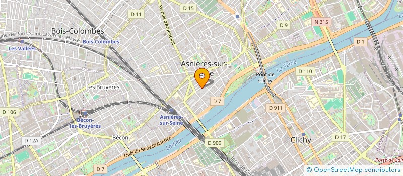 localisation de l'entreprise MONSIEUR JULIEN AUBIN à ASNIERES-SUR-SEINE