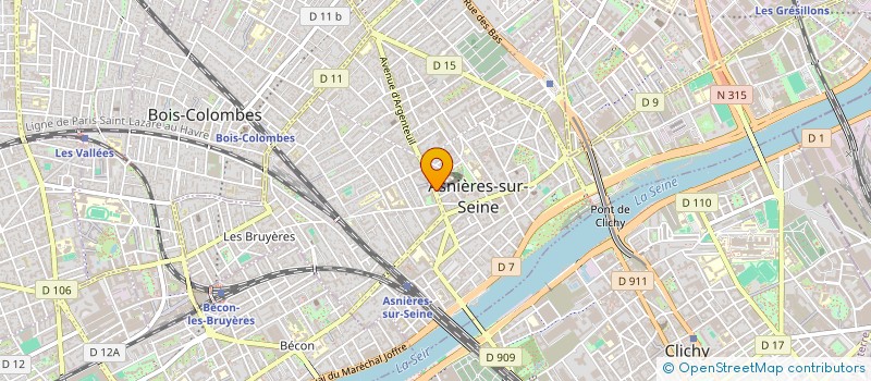 localisation de l'entreprise MONSIEUR JULIEN AUBRY  ASNIERES-SUR-SEINE