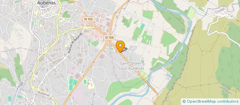 localisation de l'entreprise MONSIEUR JULIEN AUDIGIER  SAINT-DIDIER-SOUS-AUBENAS