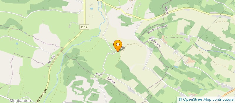 localisation de l'entreprise MONSIEUR JULIEN AUFFREDOU  GAUJAN