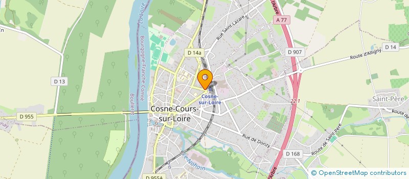localisation de l'entreprise MONSIEUR JULIEN AUFFRET à COSNE-COURS-SUR-LOIRE