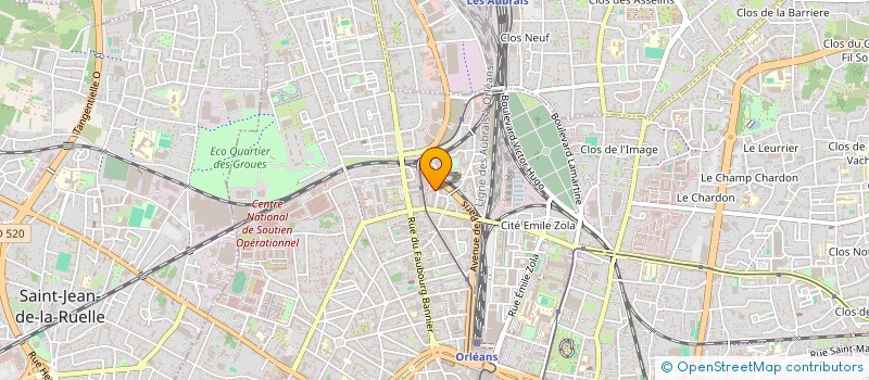 localisation de l'entreprise MONSIEUR JULIEN AUFFRET  ORLEANS