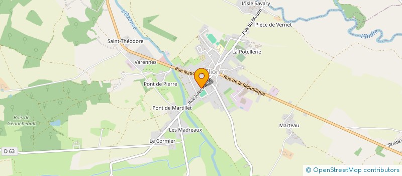 localisation de l'entreprise MONSIEUR JULIEN AUGEARD à CLION