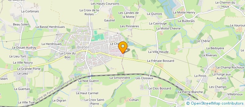 localisation de l'entreprise MONSIEUR JULIEN AUTIXIER  BRETEIL