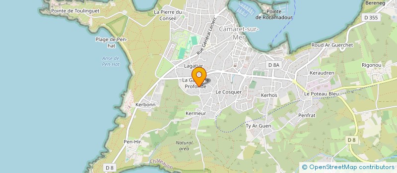 localisation de l'entreprise MONSIEUR JULIEN AUTRET  CAMARET-SUR-MER