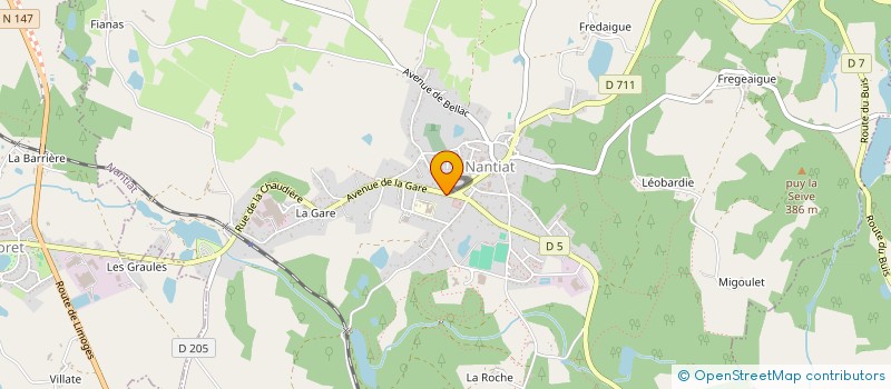localisation de l'entreprise MONSIEUR JULIEN AUXIETRE à COMPREIGNAC