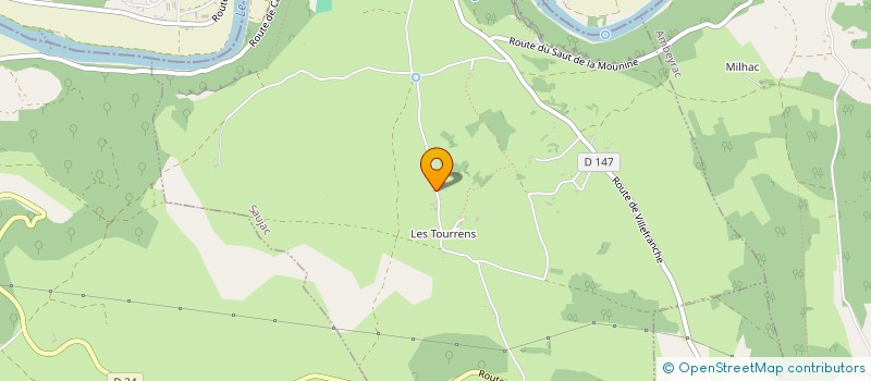 localisation de l'entreprise MONSIEUR JULIEN AYRAL  SAUJAC