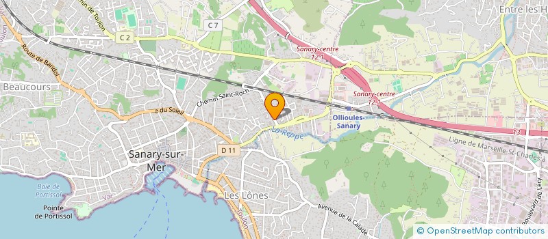 localisation de l'entreprise MONSIEUR JULIEN AZOULAY à SANARY-SUR-MER