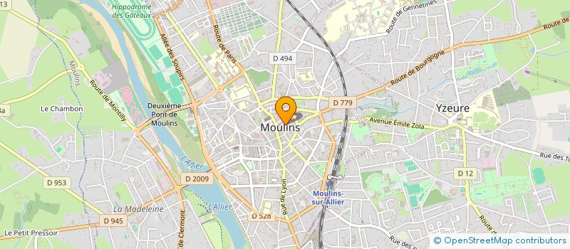 localisation de l'entreprise MONSIEUR JULIEN BACCOT  MOULINS