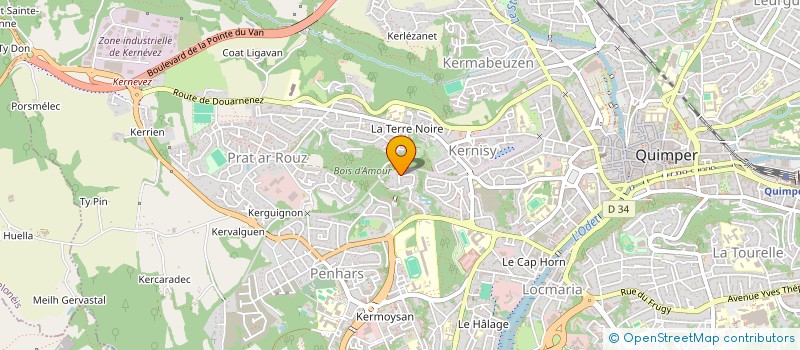 localisation de l'entreprise MONSIEUR JULIEN BACHELIER à QUIMPER