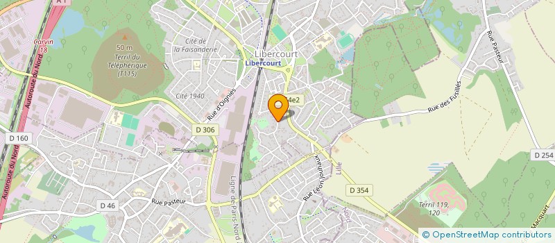 localisation de l'entreprise MONSIEUR JULIEN BAERT  LIBERCOURT