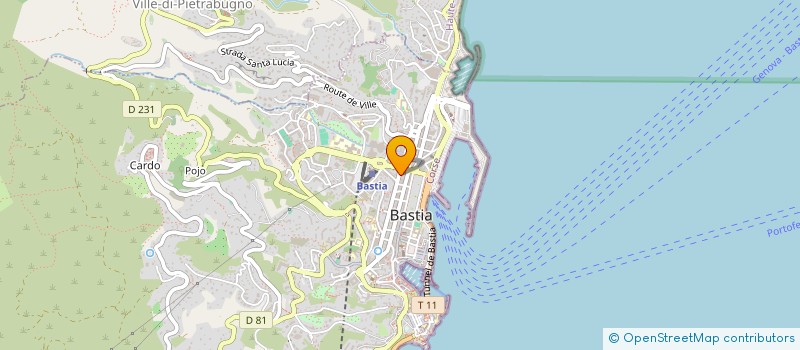 localisation de l'entreprise MONSIEUR JULIEN BAGGIONI à BASTIA